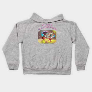 Happy Galentines day card Kids Hoodie